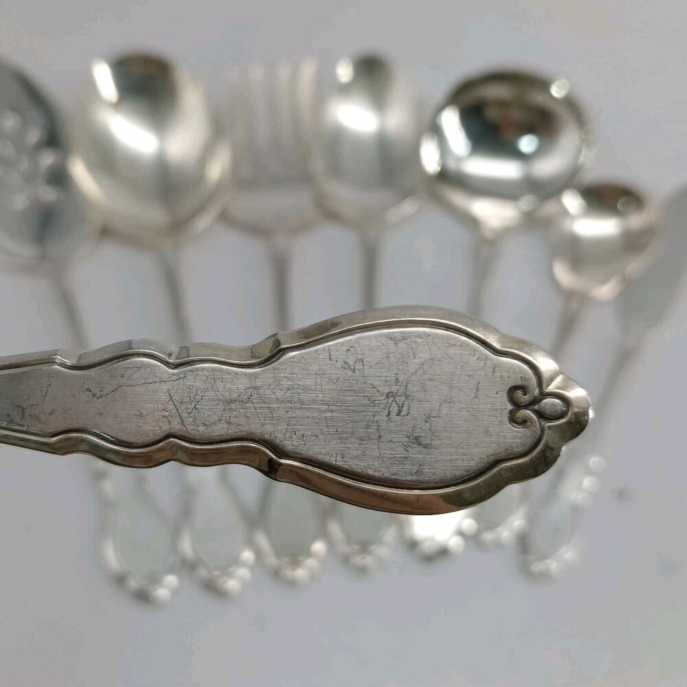 8X Serving Rogers Oneida ALOUETTE Silverplate Pie Sugar Ladle Slotted Fork Sprea